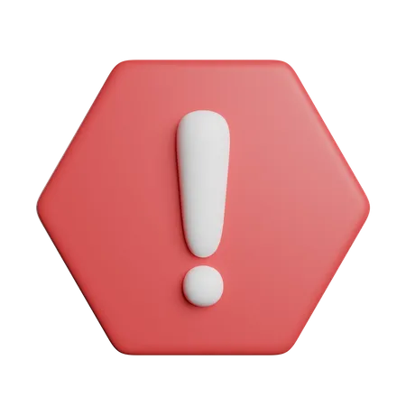 Error Alert Warning 3D Icon