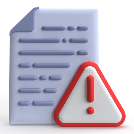 Archivo de error  3D Icon