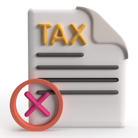 Error en el archivo de impuestos  3D Icon
