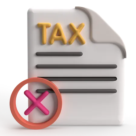 Error en el archivo de impuestos  3D Icon