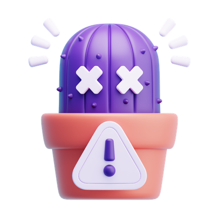 Error Cactus  3D Icon