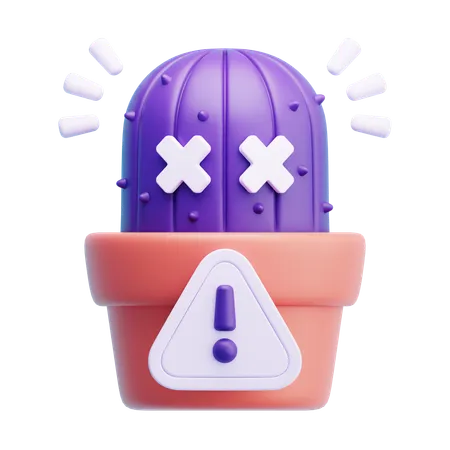 Error Cactus  3D Icon