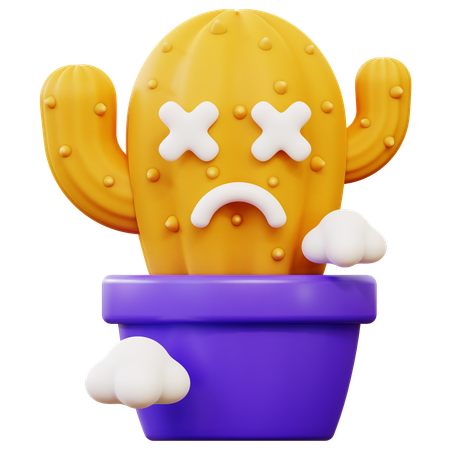 Error Cactus  3D Icon