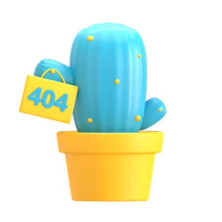 Error Cactus  3D Icon