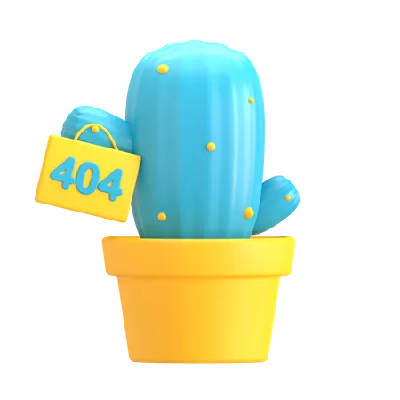 Error Cactus  3D Icon