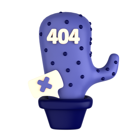 Error Cactus  3D Icon