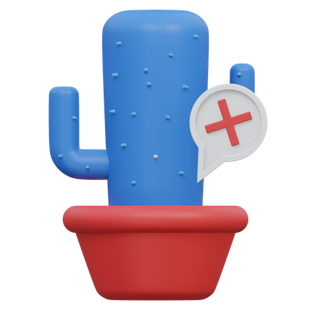 Error Cactus  3D Icon