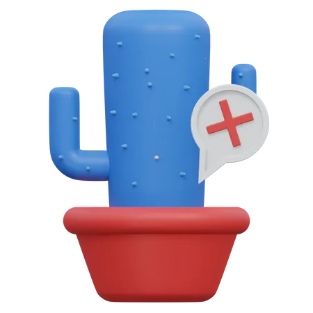 Error Cactus  3D Icon