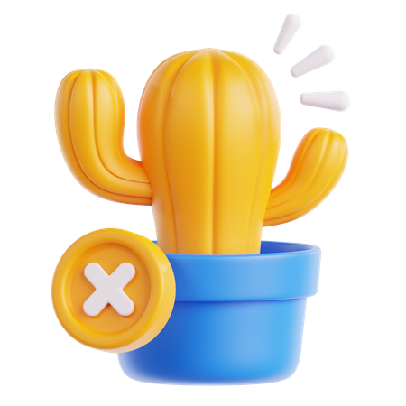 Error Cactus  3D Icon