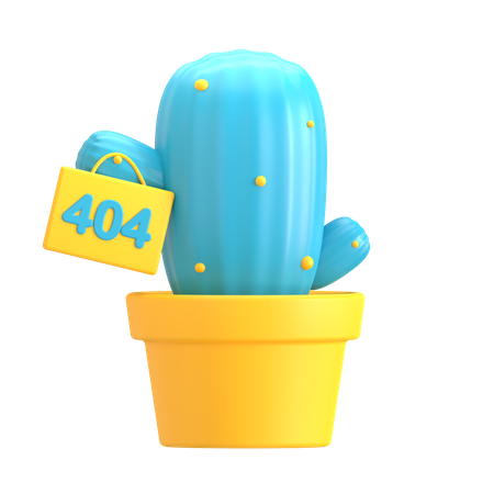 Error Cactus  3D Icon