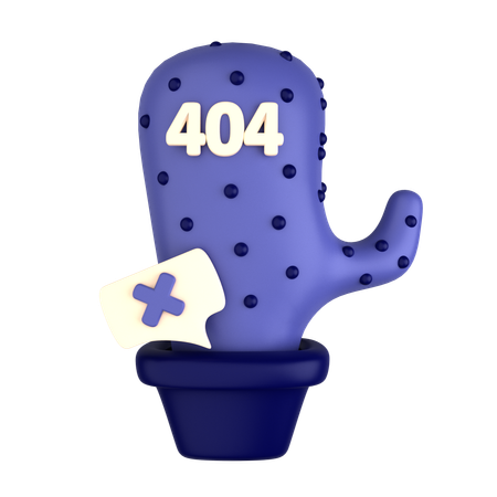 Error Cactus  3D Icon