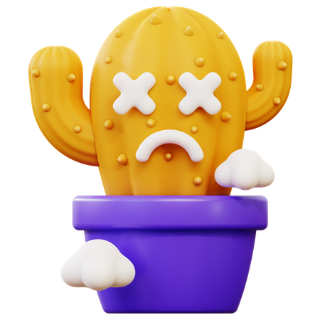 Error Cactus  3D Icon