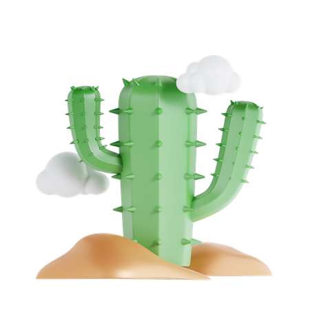 Error Cactus 3D Icon