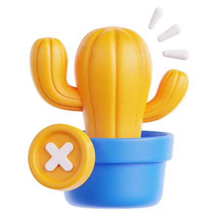 Error de cactus  3D Icon
