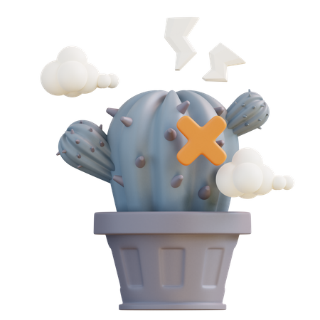 Error Cactus  3D Icon