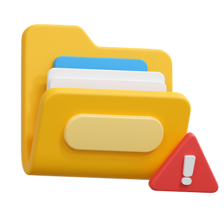 Carpeta de errores  3D Icon