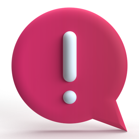 Error Chat  3D Icon