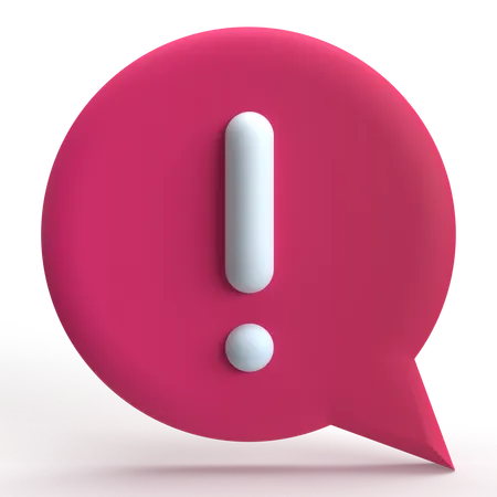 Error Chat  3D Icon