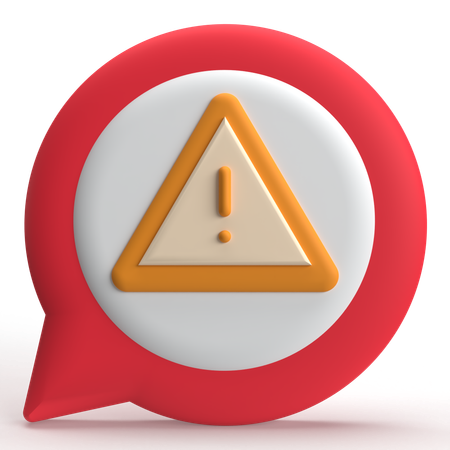 Error Chat  3D Icon