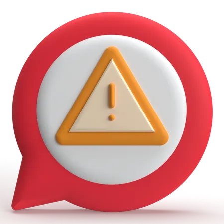 Error Chat  3D Icon