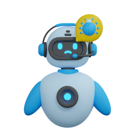 Chatbot de errores  3D Icon