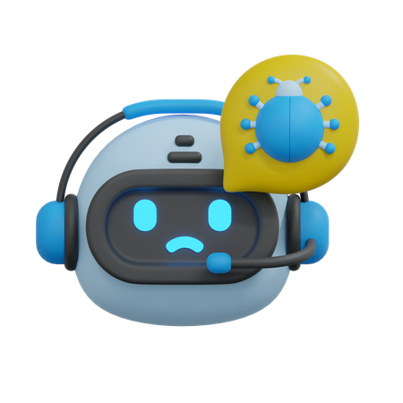 Chatbot de errores  3D Icon