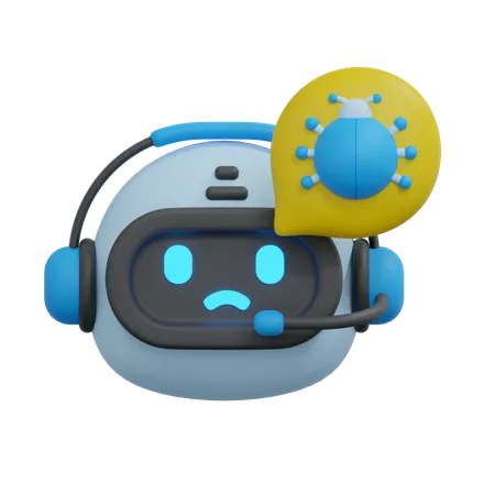 Chatbot de errores  3D Icon