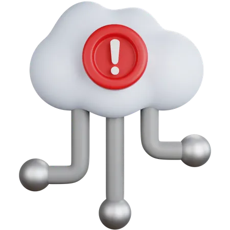 Error Cloud Connection  3D Icon