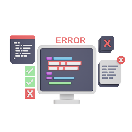 Error Code  3D Icon