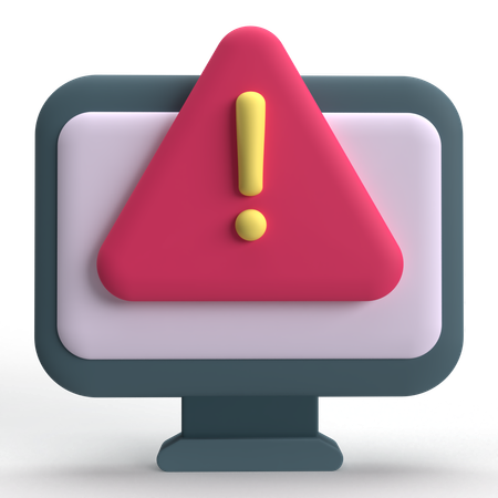 Error de computadora  3D Icon