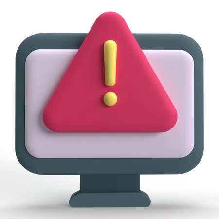 Error de computadora  3D Icon