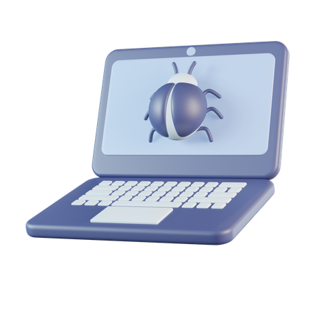 Error de computadora portátil  3D Icon