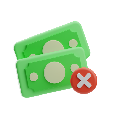 Error de dinero  3D Icon