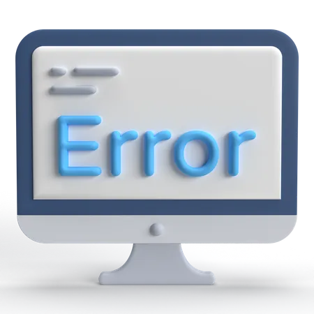 Error de escritorio  3D Icon
