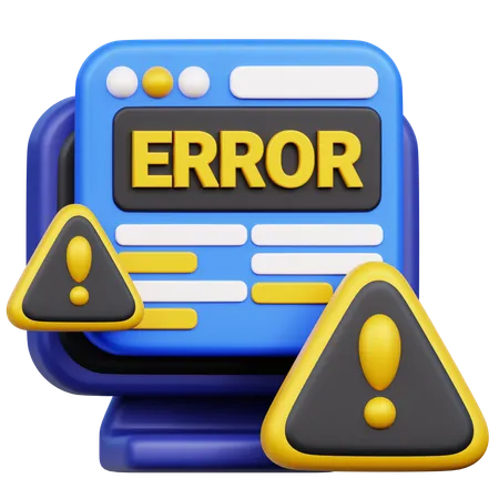 Error de navegación  3D Icon