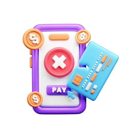 Fallo de pago  3D Icon