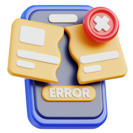Error en el pago  3D Icon