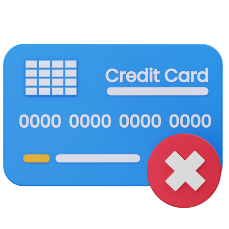 Error de pago  3D Icon