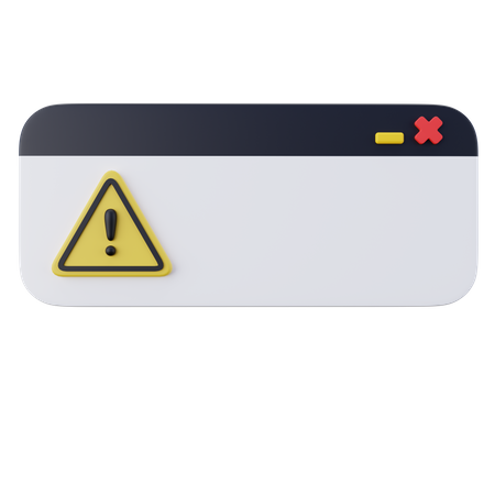 Error Dialog Box  3D Icon