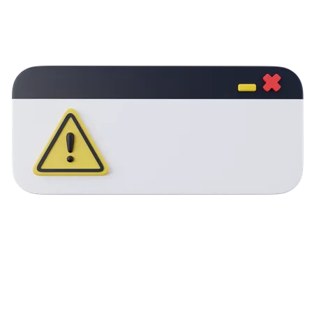 Error Dialog Box  3D Icon