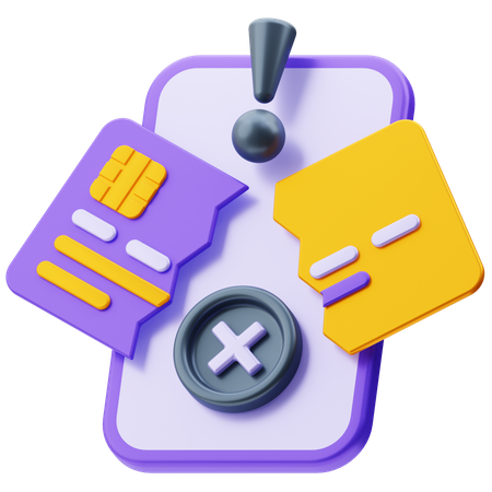 Error en el pago  3D Icon