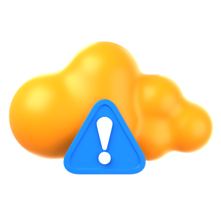 Error en la nube  3D Icon