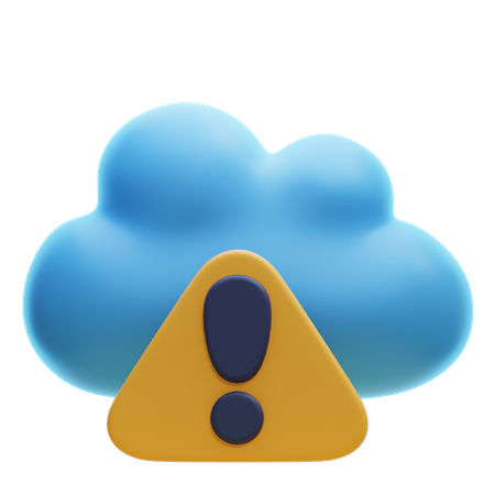 Error en la nube  3D Icon