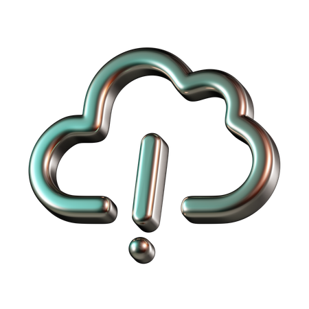 Error en la nube  3D Icon
