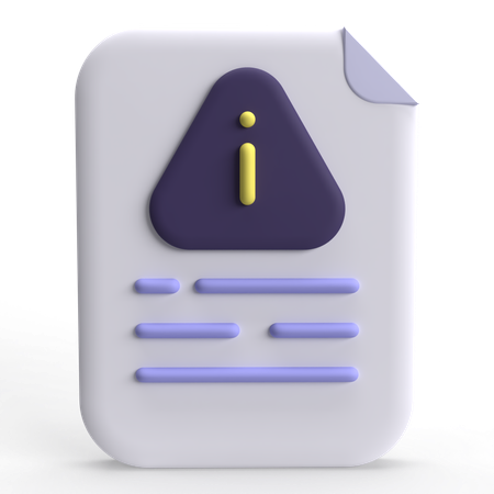 Error File  3D Icon