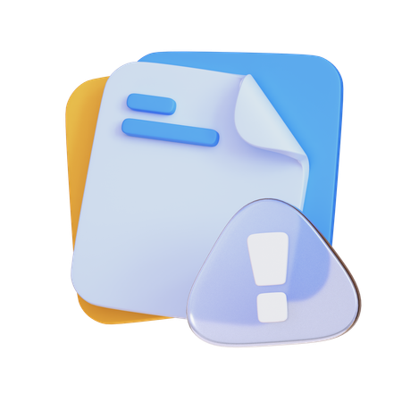 Error Files  3D Icon