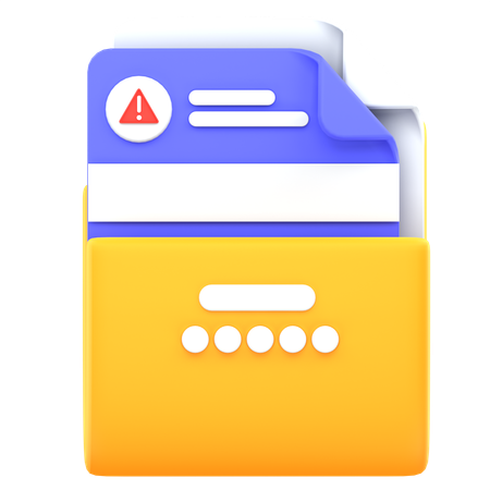 Error Folder  3D Icon
