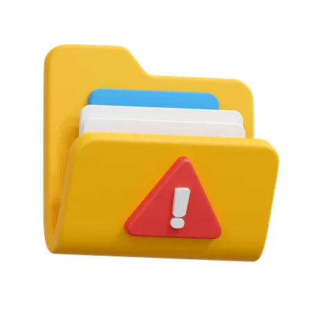 Error folder  3D Icon