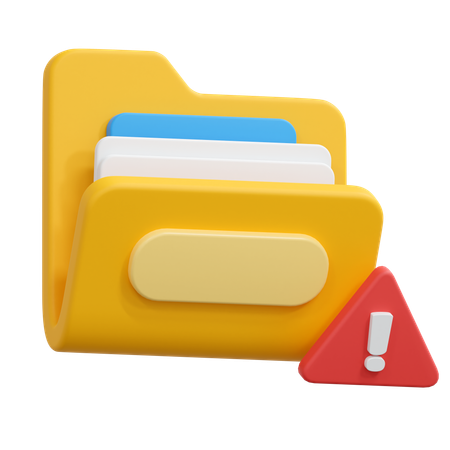 Error folder  3D Icon