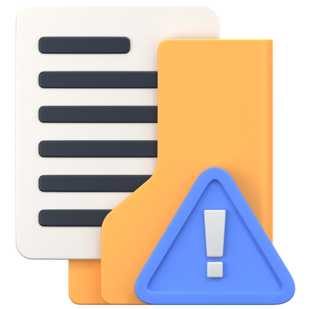 Error Folder  3D Icon